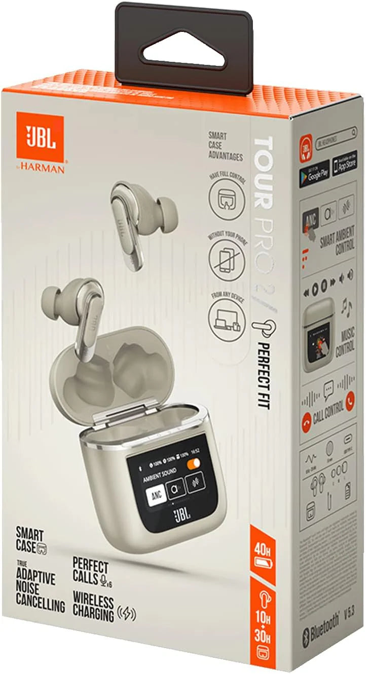 JBL Tour Pro 2 True Wireless Noise Cancelling Earbuds